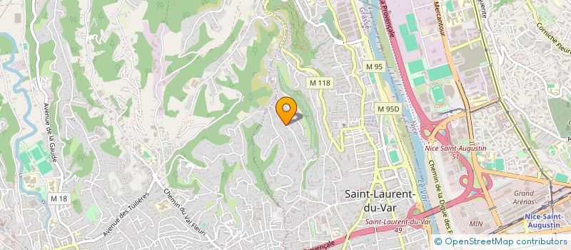 localisation de l'entreprise MONSIEUR DAVID LEONARDO  SAINT-LAURENT-DU-VAR
