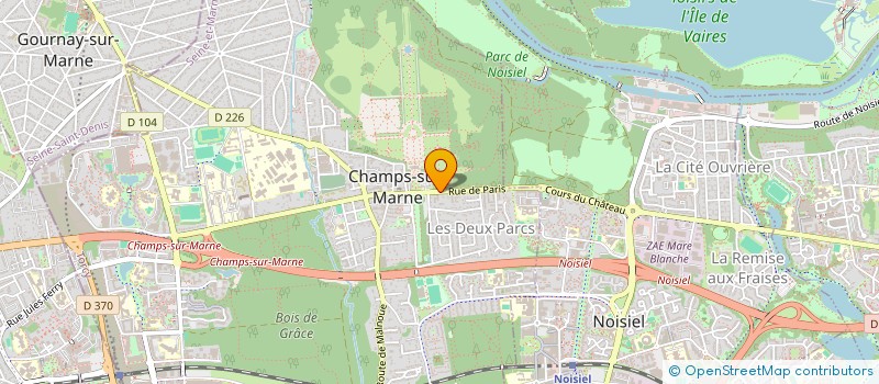 localisation de l'entreprise MONSIEUR DAVID LEPAGE à CHAMPS-SUR-MARNE