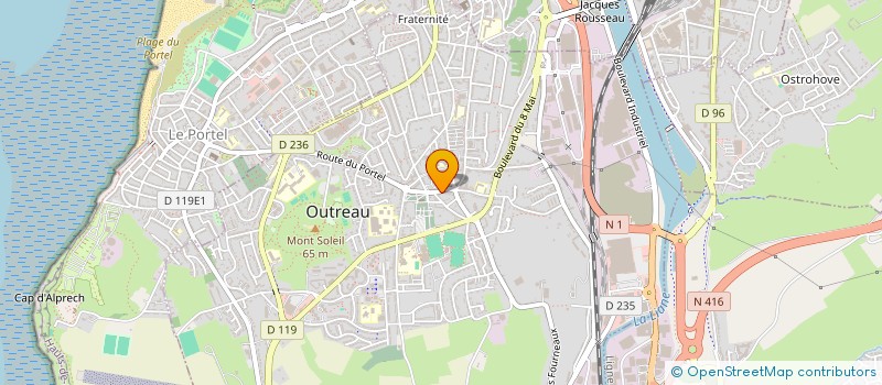 localisation de l'entreprise MONSIEUR DAVID LERAT  OUTREAU