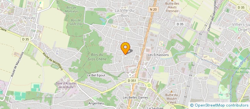localisation de l'entreprise MONSIEUR DAVID LEROUX  LA VILLE-DU-BOIS