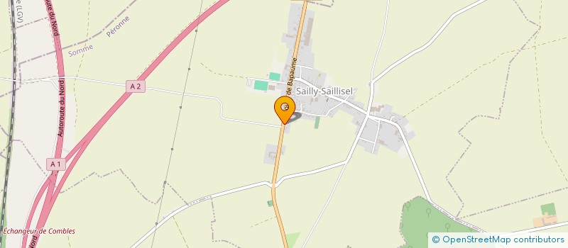 localisation de l'entreprise MONSIEUR DAVID LEROUX  SAILLY-SAILLISEL