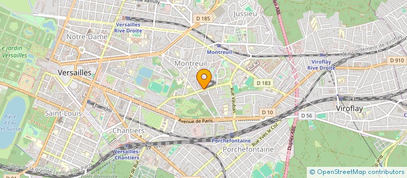 localisation de l'entreprise MONSIEUR DAVID LEROY à VERSAILLES