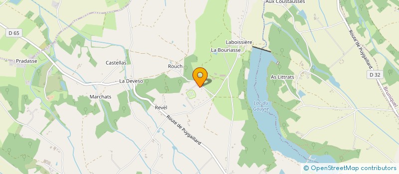 localisation de l'entreprise MONSIEUR DAVID LEROY  VAISSAC