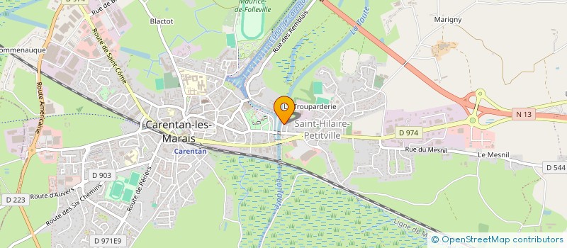 localisation de l'entreprise MONSIEUR DAVID LESAGE  CARENTAN-LES-MARAIS