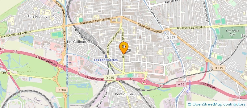 localisation de l'entreprise MONSIEUR DAVID LESCOUTRE  CALAIS