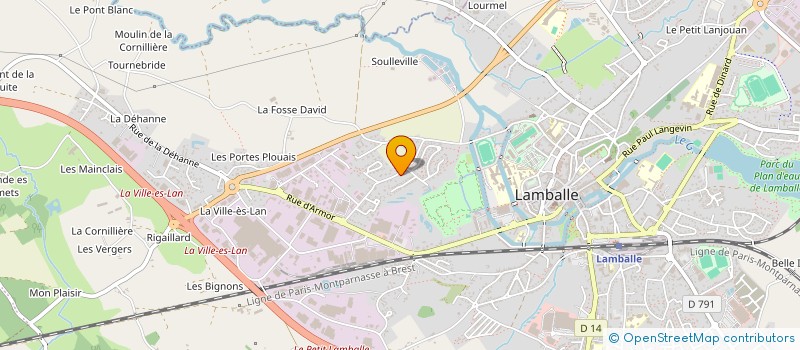 localisation de l'entreprise MONSIEUR DAVID LESTOUX à LAMBALLE-ARMOR