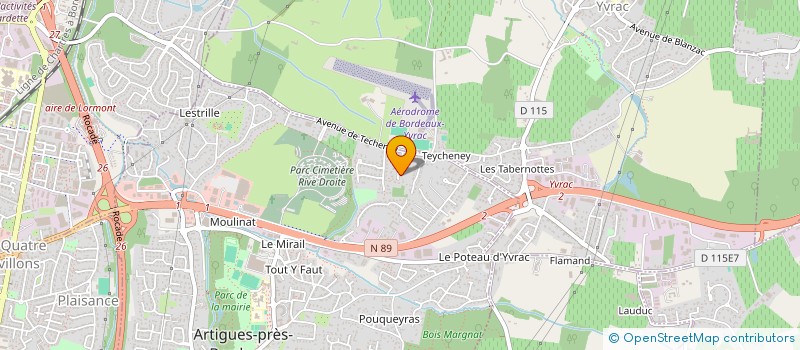 localisation de l'entreprise MONSIEUR DAVID LESUEUR à ARTIGUES-PRES-BORDEAUX
