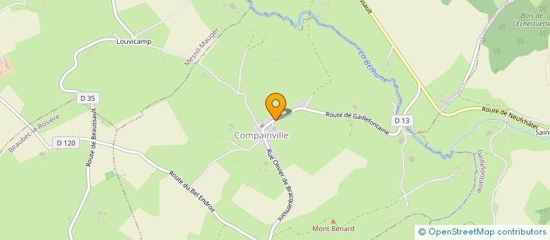 localisation de l'entreprise MONSIEUR DAVID LETACQ  COMPAINVILLE