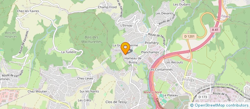 localisation de l'entreprise MONSIEUR DAVID LETERRIER  ANNECY