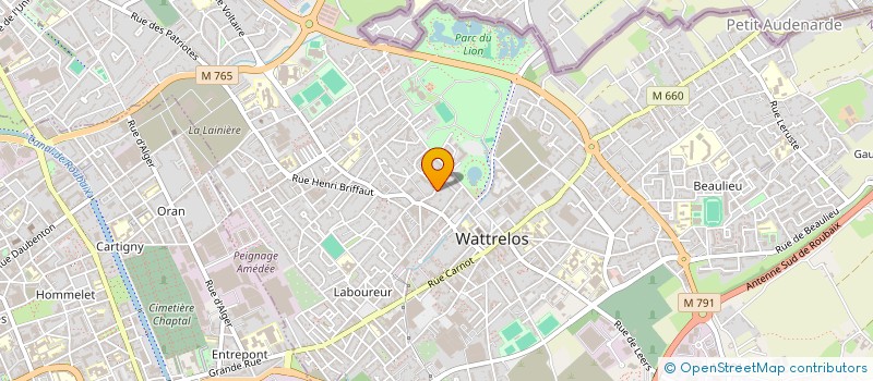 localisation de l'entreprise MONSIEUR DAVID LETROUIT  WATTRELOS