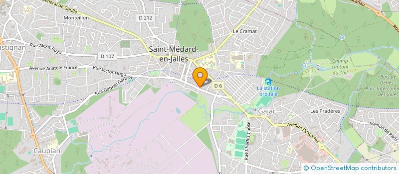 localisation de l'entreprise MONSIEUR DAVID LEVASSEUR  SAINT-MEDARD-EN-JALLES