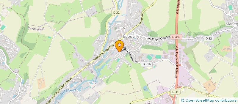 localisation de l'entreprise MONSIEUR DAVID LHONORE  EPOUVILLE