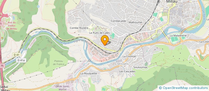 localisation de l'entreprise MONSIEUR DAVID LIBOUREL  MILLAU