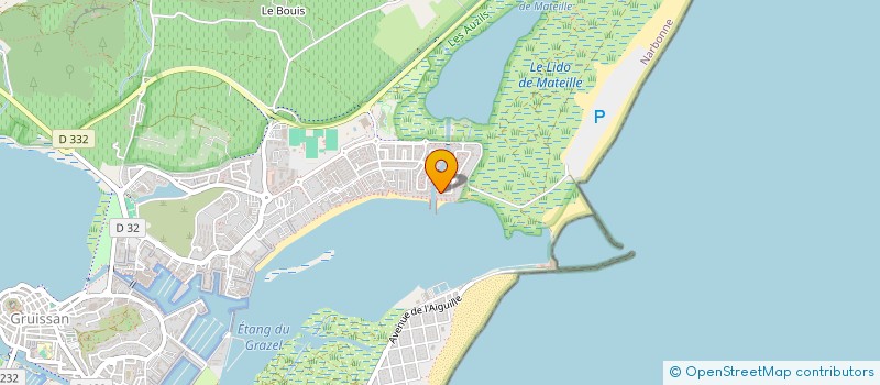 localisation de l'entreprise MONSIEUR DAVID LLEDOS  GRUISSAN