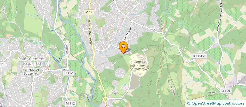 localisation de l'entreprise MONSIEUR DAVID LLINARES  PRADES-LE-LEZ