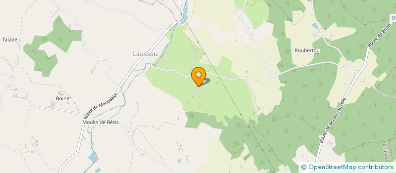 localisation de l'entreprise MONSIEUR DAVID LLOPET  PAULHIAC