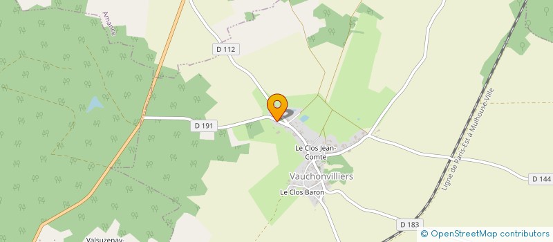 localisation de l'entreprise MONSIEUR DAVID LOBREAU  VAUCHONVILLIERS