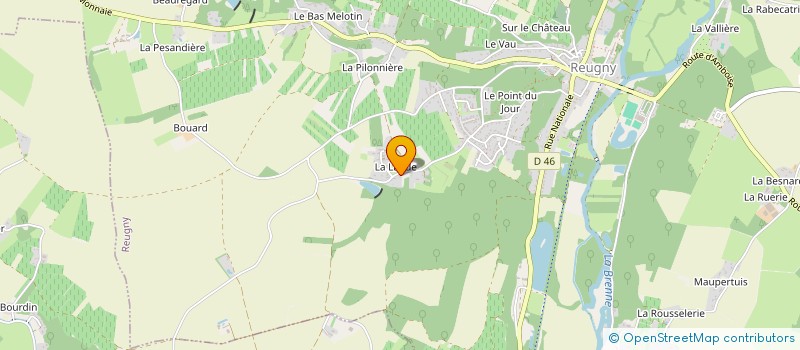 localisation de l'entreprise MONSIEUR DAVID LOCHERON à REUGNY