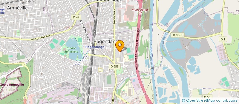 localisation de l'entreprise MONSIEUR DAVID LOFFREDO  HAGONDANGE