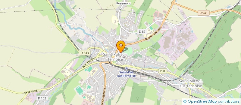 localisation de l'entreprise MONSIEUR DAVID LOMBART  SAINT-POL-SUR-TERNOISE