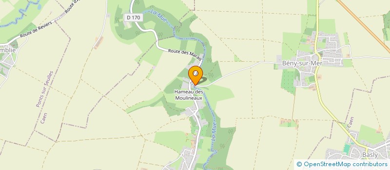 localisation de l'entreprise MONSIEUR DAVID LONGUET  BENY-SUR-MER