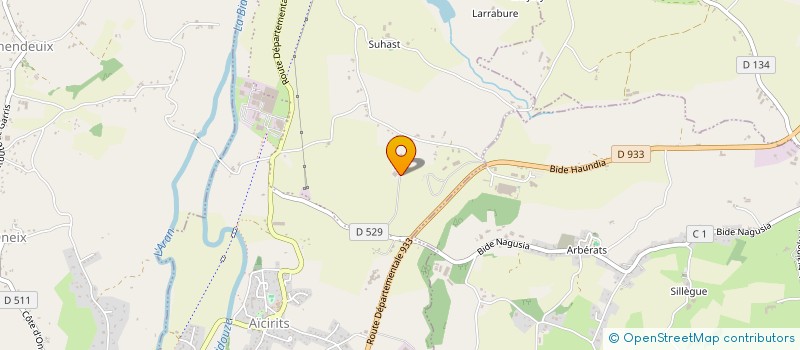 localisation de l'entreprise MONSIEUR DAVID LOPEPE  LARCEVEAU-ARROS-CIBITS