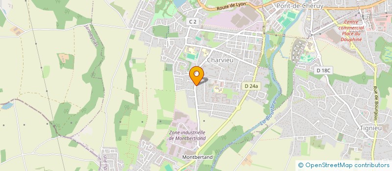 localisation de l'entreprise MONSIEUR DAVID LOPES  CHARVIEU-CHAVAGNEUX