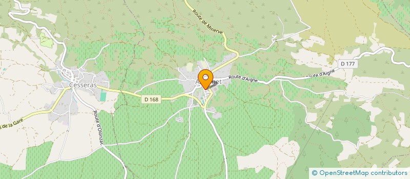 localisation de l'entreprise MONSIEUR DAVID LOPEZ  OLONZAC