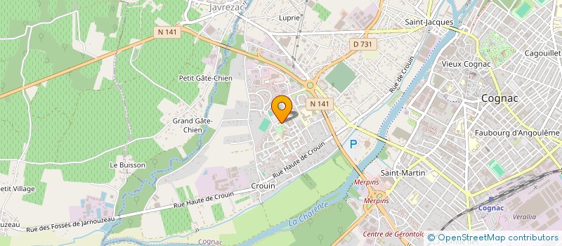 localisation de l'entreprise MONSIEUR DAVID LORENTE à COGNAC