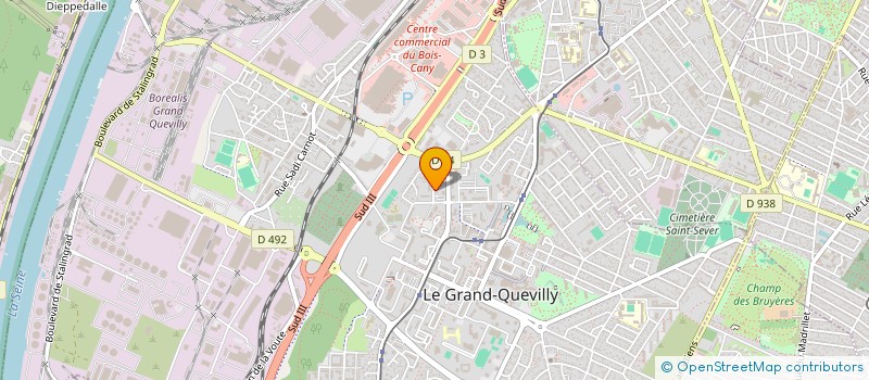 localisation de l'entreprise MONSIEUR DAVID LORENZINI  LE GRAND-QUEVILLY