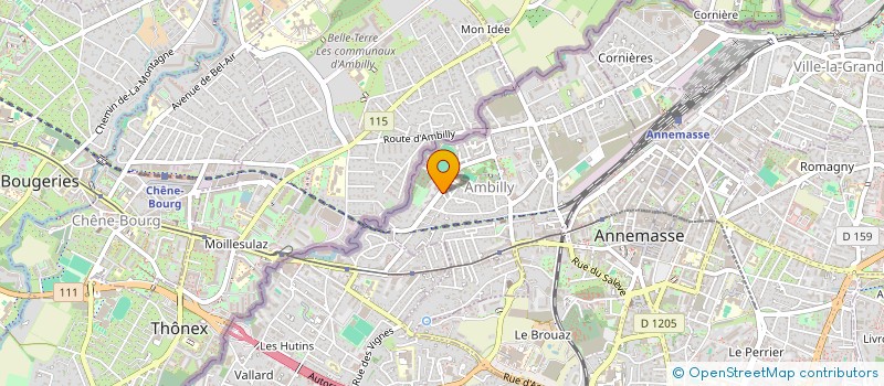 localisation de l'entreprise MONSIEUR DAVID LUCANO  AMBILLY