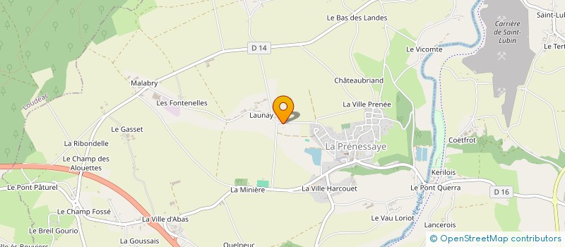 localisation de l'entreprise MONSIEUR DAVID LUCAS  LA PRENESSAYE