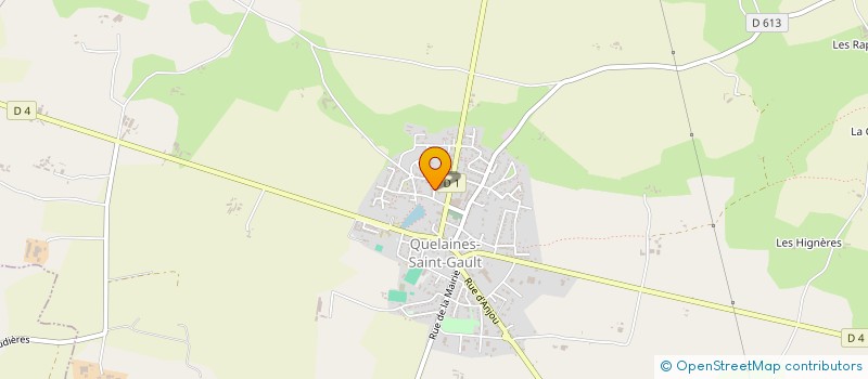 localisation de l'entreprise MONSIEUR DAVID LUCE  QUELAINES-SAINT-GAULT