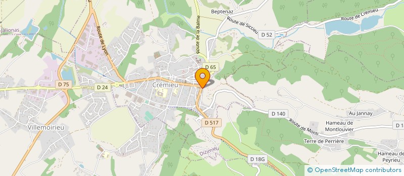 localisation de l'entreprise MONSIEUR DAVID LUCOL  CREMIEU