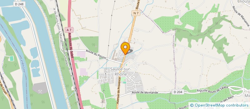 localisation de l'entreprise MONSIEUR DAVID LUGUIN  SAULCE-SUR-RHONE
