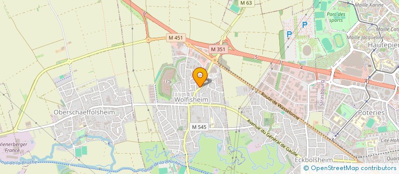 localisation de l'entreprise MONSIEUR DAVID LUHAHE  WOLFISHEIM