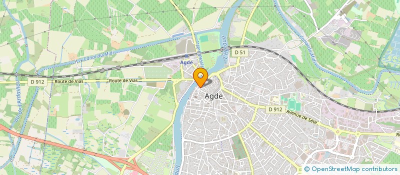 localisation de l'entreprise MONSIEUR DAVID LUNES  AGDE