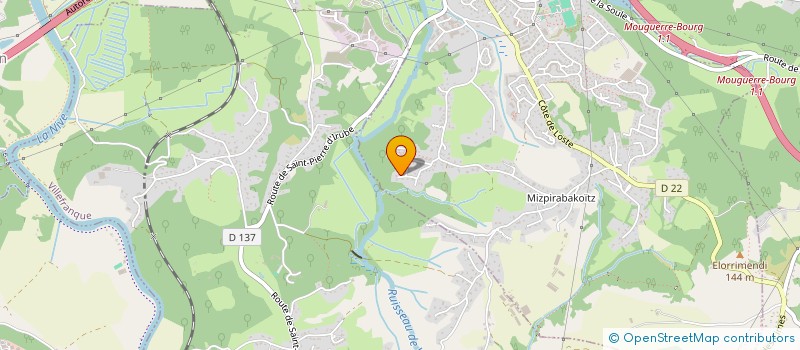 localisation de l'entreprise MONSIEUR DAVID LUPO  SAINT-PIERRE-D'IRUBE