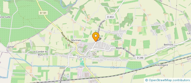 localisation de l'entreprise MONSIEUR DAVID M MORCILLO BANEGAS  EPINOUZE