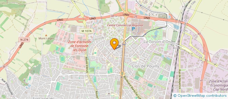 localisation de l'entreprise MONSIEUR DAVID MABILLE  DIJON