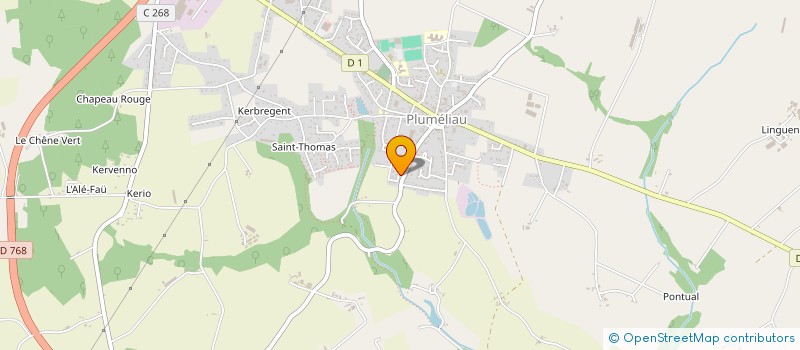 localisation de l'entreprise MONSIEUR DAVID MADEC  PLUMELIAU-BIEUZY