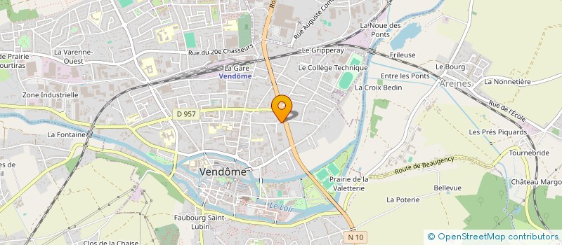 localisation de l'entreprise MONSIEUR DAVID MADRELLE à VENDOME