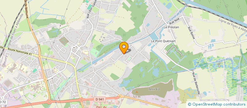 localisation de l'entreprise MONSIEUR DAVID MAESEELE  BEUVRY