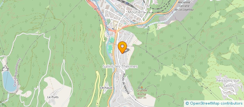 localisation de l'entreprise MONSIEUR DAVID MAGNIN  SALINS-FONTAINE