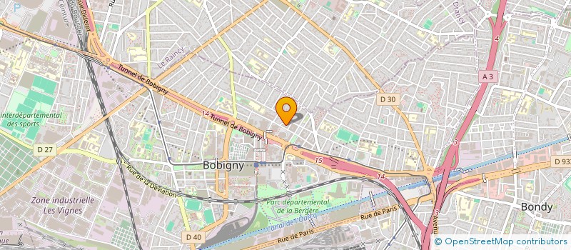 localisation de l'entreprise MONSIEUR DAVID MAHEU  BOBIGNY