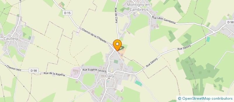 localisation de l'entreprise MONSIEUR DAVID MAHEUT-VELLA  CLARY