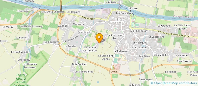 localisation de l'entreprise MONSIEUR DAVID MAIGROT  BLERE