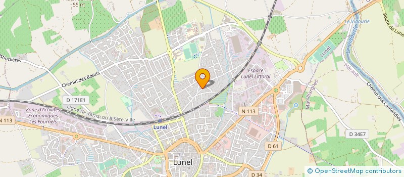 localisation de l'entreprise MONSIEUR DAVID MAILLARD  LUNEL