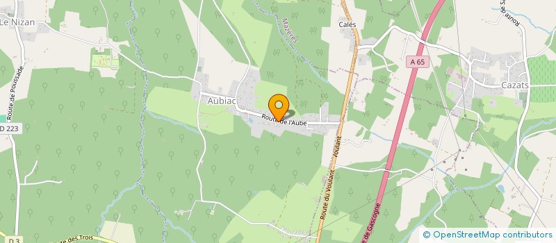 localisation de l'entreprise MONSIEUR DAVID MAILLE  AUBIAC