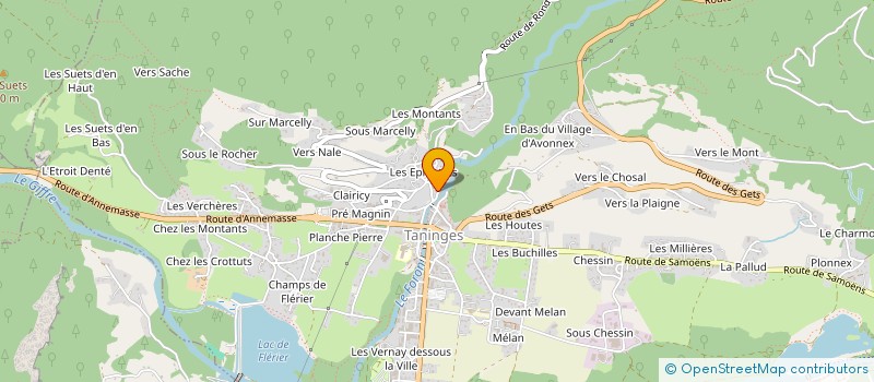 localisation de l'entreprise MONSIEUR DAVID MAINCON  TANINGES